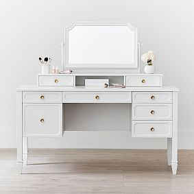 Auburn Storage Vanity Desk (57") | Pottery Barn Teen