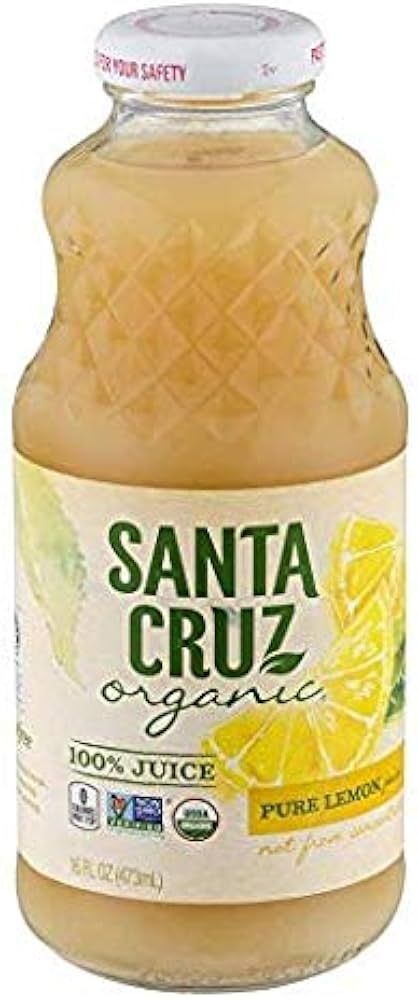 Santa Cruz Organic 100% Lemon Juice, 16 Ounces | Amazon (US)