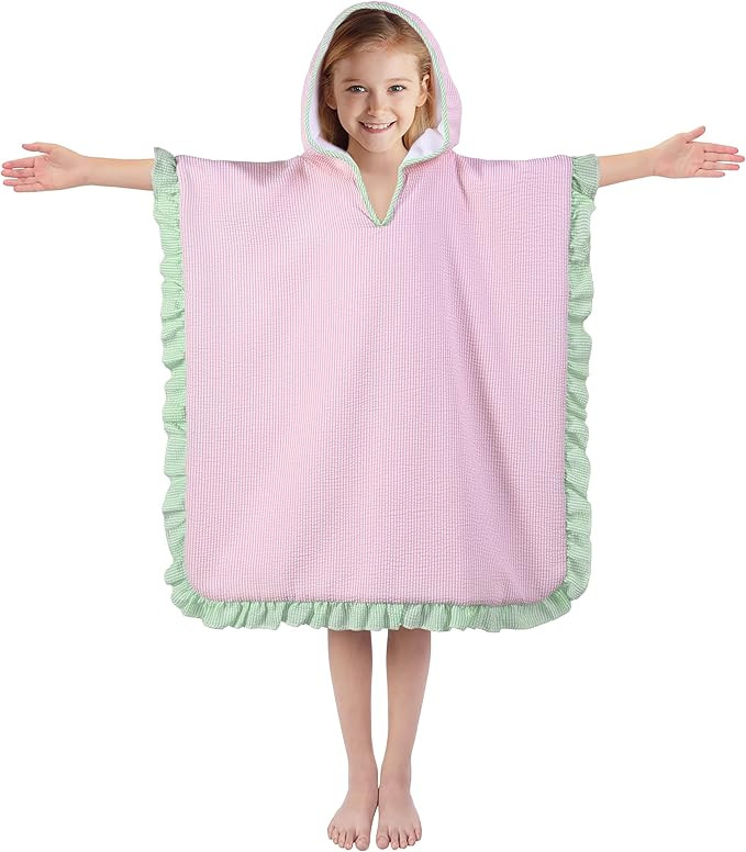 Hooded Towels for Kids, Bath Towel Swim Cover Up for Ages 3-10 Girls Boys Pool Towels Soft Thick ... | Amazon (US)