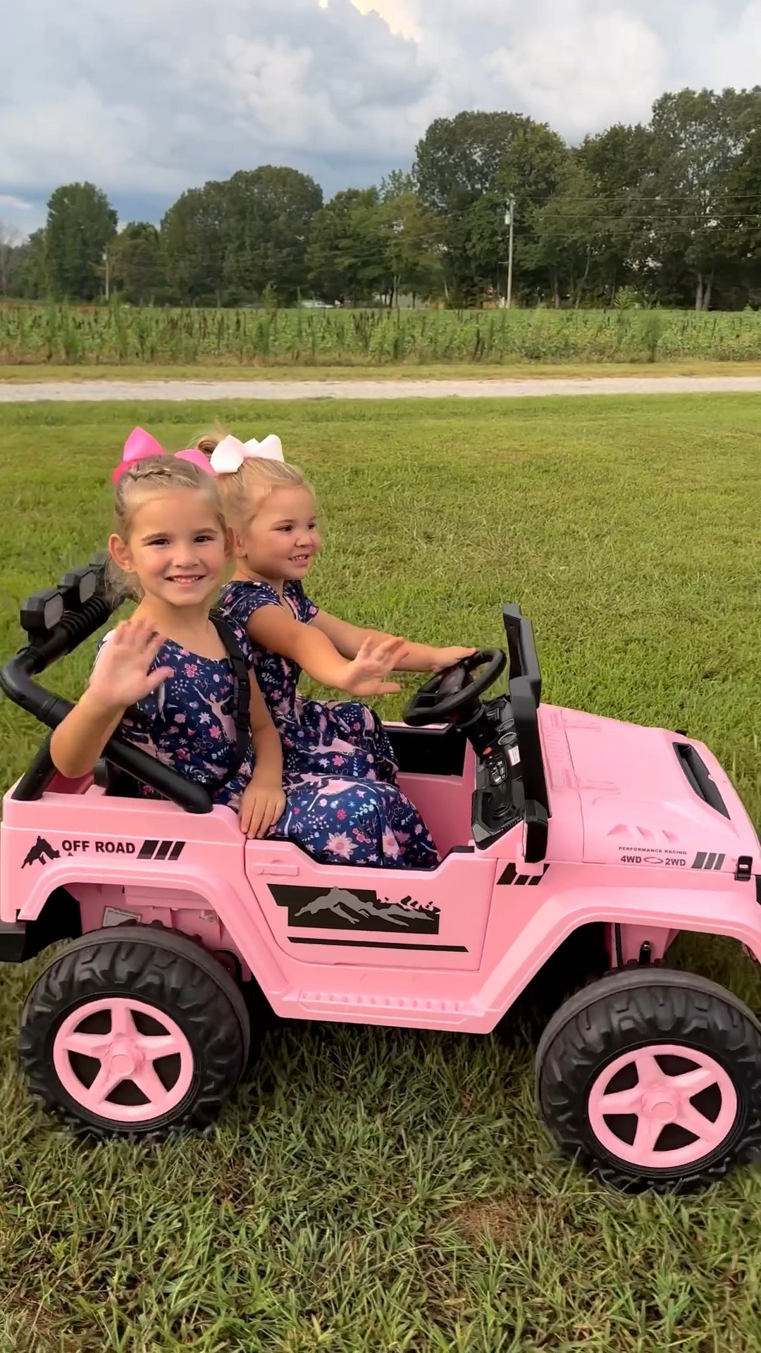 A remote controlled/driver controlled battery powered jeep from #Amazon it comes in multiple different colors and the girls are LOVING IT! It has a 24V battery along with being 2x2 or 4x4 for off roading! The switches on the dash make it super easy for the kiddos to use and keeps them entertained for hours! The perfect gift for the kids! #outsideplay #play #batterypoweredjeep #hikole #amazonfinds #kids 

#LTKFamily #LTKKids
