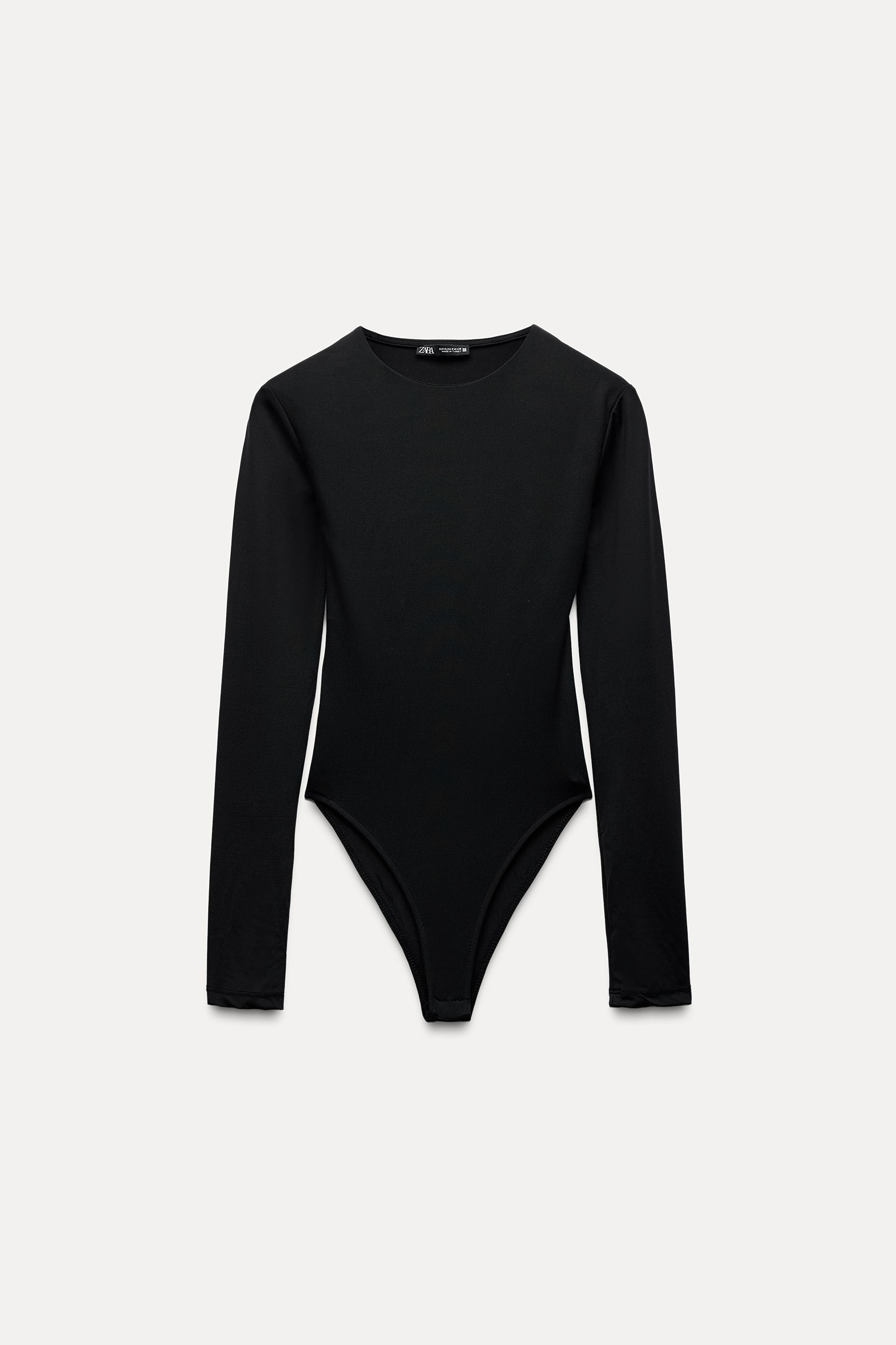LONG SLEEVE POLYAMIDE BODYSUIT | Zara UK