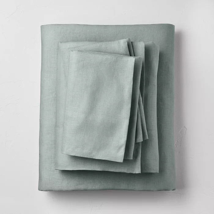 100% Washed Linen Solid Sheet Set - Casaluna™ | Target