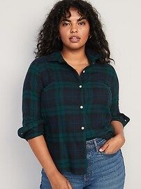 Plaid Flannel Classic Shirt for Women | Old Navy (US)