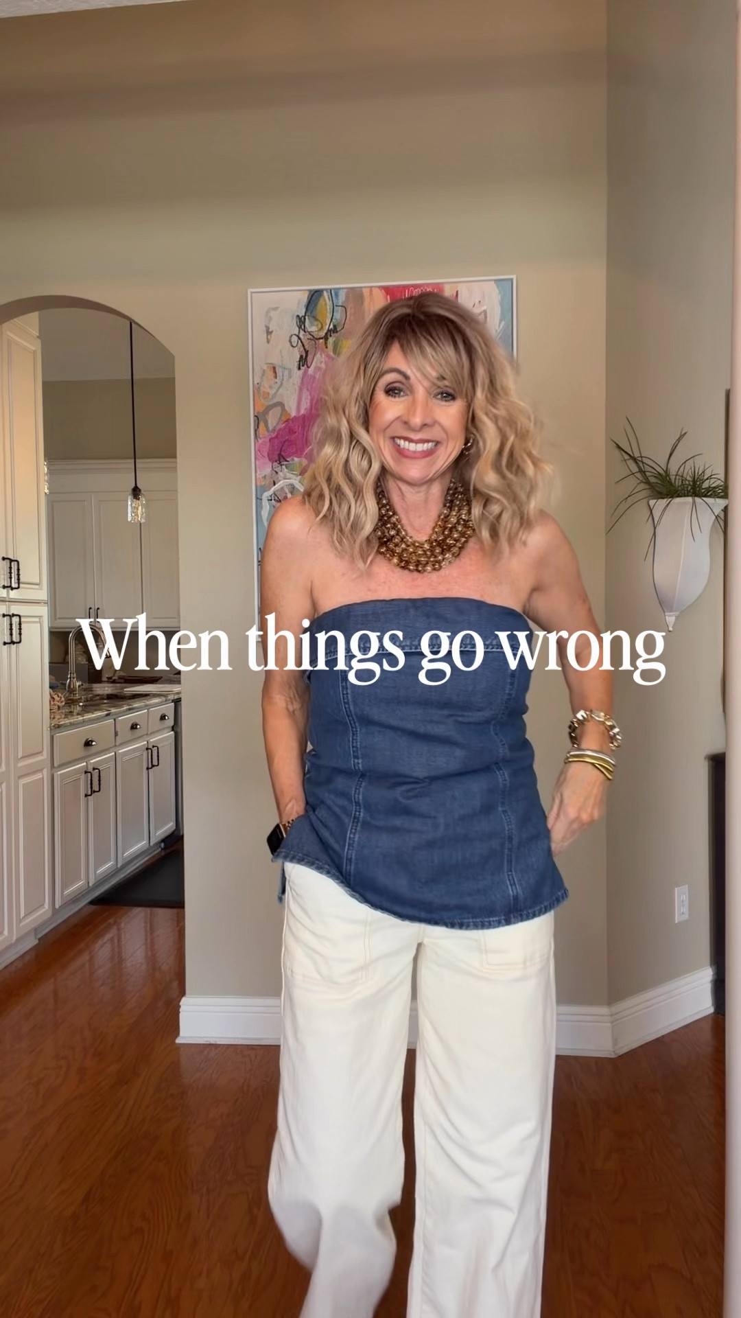 Things go wrong but sometimes the back up plan is better! 
Picked up these fab ecru denim today and got them home only to notice the big mark at the hem. Luckily my new zebra striped pants arrived! 
Grab these while you can!
My top is half off and free shipping!


#LTKootd #LTKOver40 #LTKSaleAlert