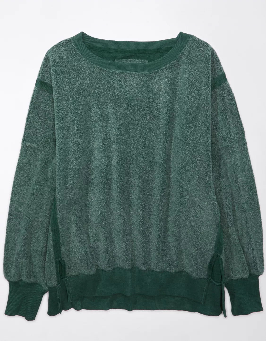 AE Oversized Big Hug Reverse Fleece Sweatshirt | American Eagle Outfitters (US & CA)