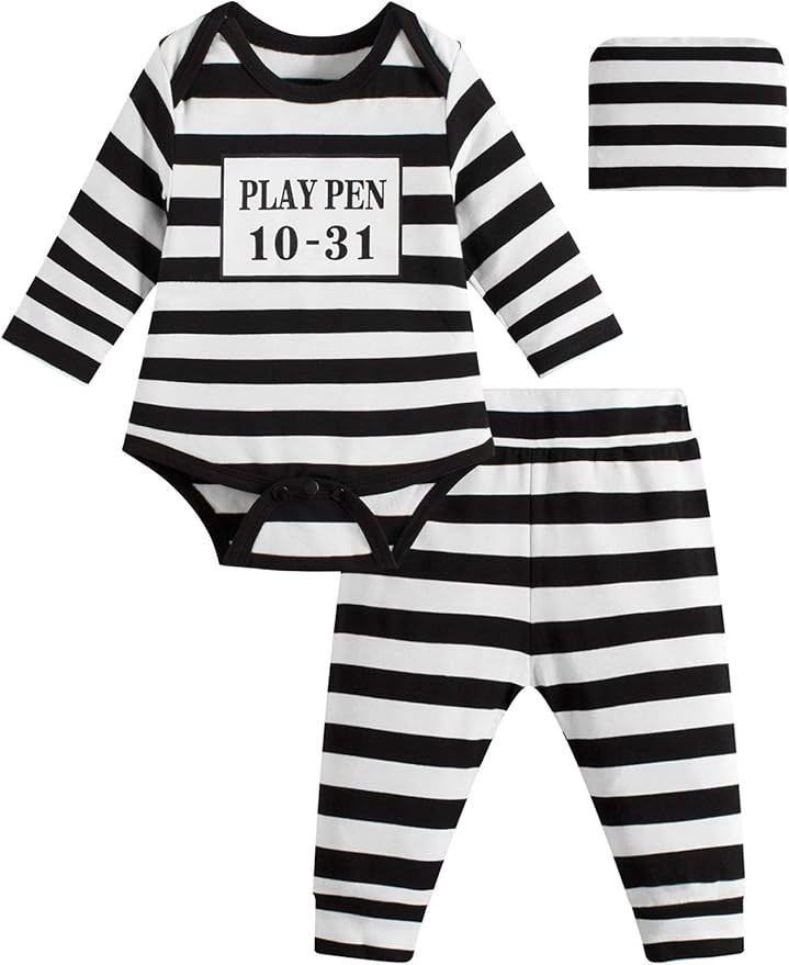 LENSOUS Paddy Field Baby Girls Boys Police Costume Bodysuit | Amazon (US)