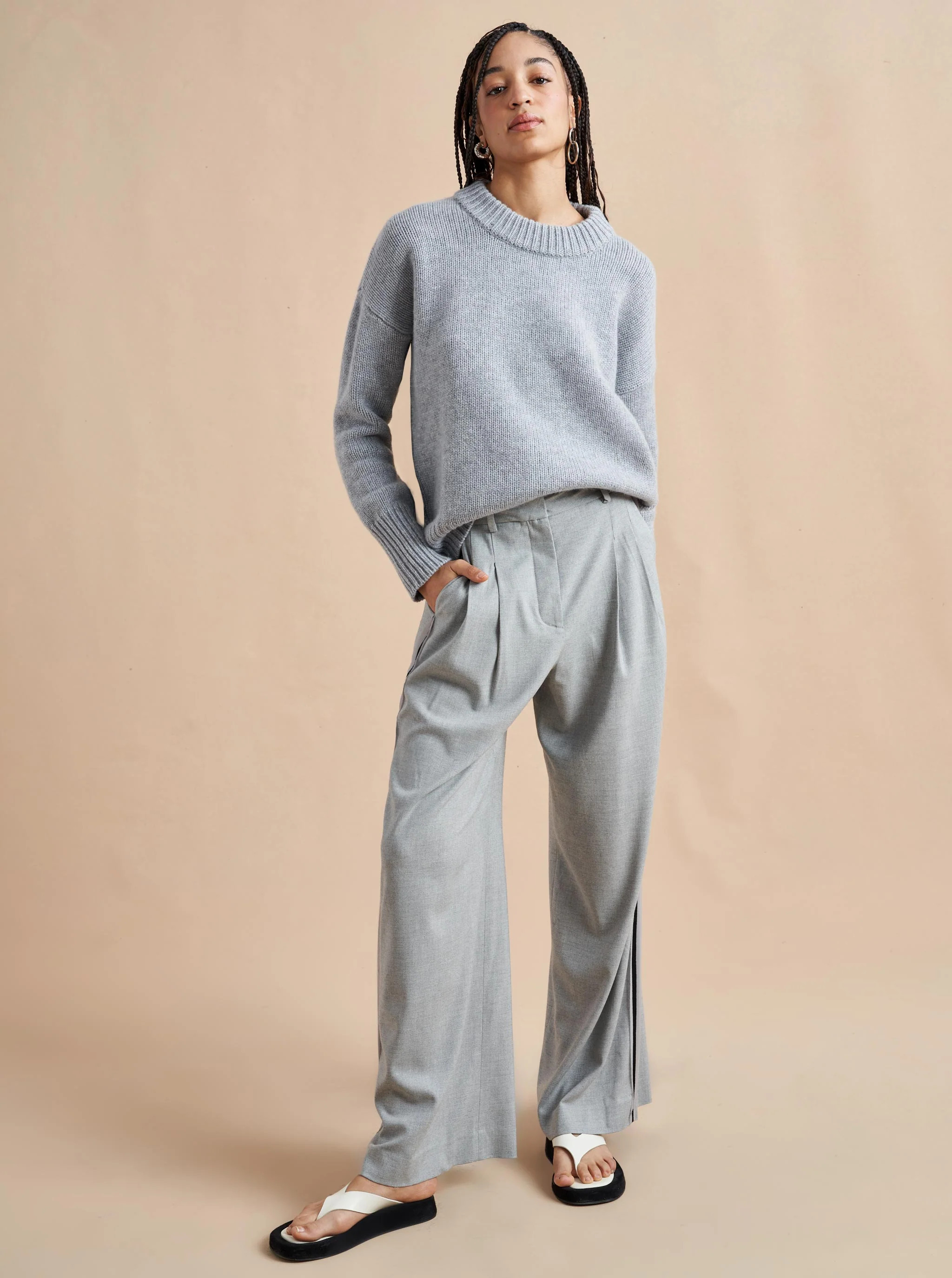 Solid Marin Sweater | La Ligne