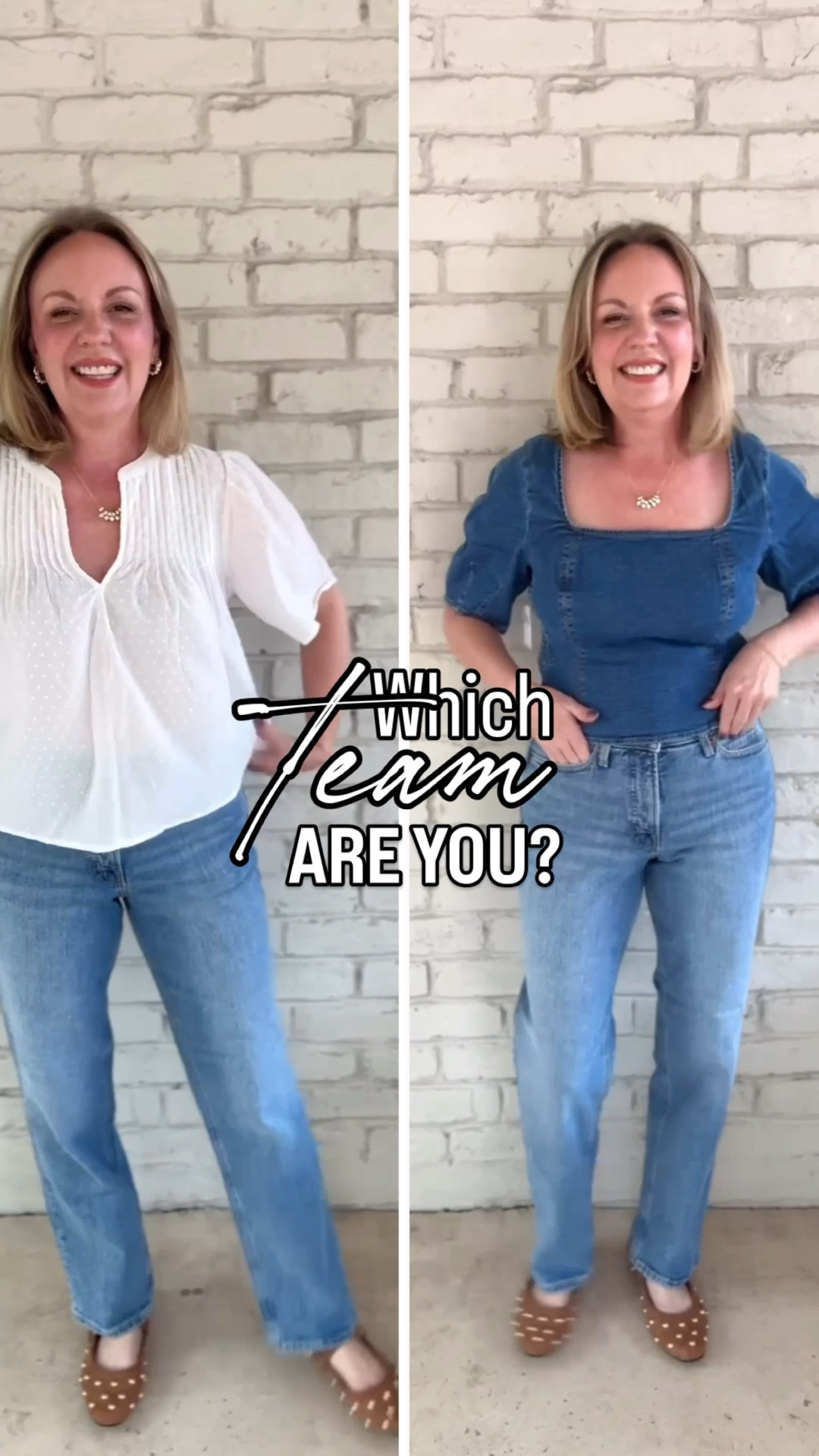 Medium tops, 8 petite jeans 

#LTKSeasonal #LTKPetite #LTKOver40