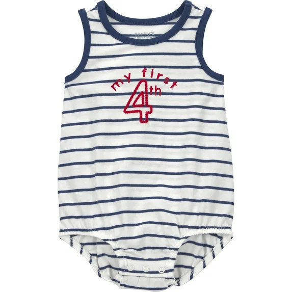 Carter's Child of Mine Patriotic Baby Bubble Bodysuit, Sizes 0/3-24 Months | Walmart (US)