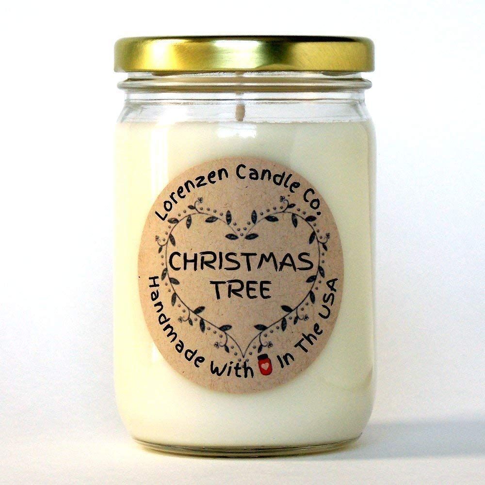 Christmas Tree Soy Candle, 12oz | Handmade in the USA with 100% Soy Wax | Amazon (US)