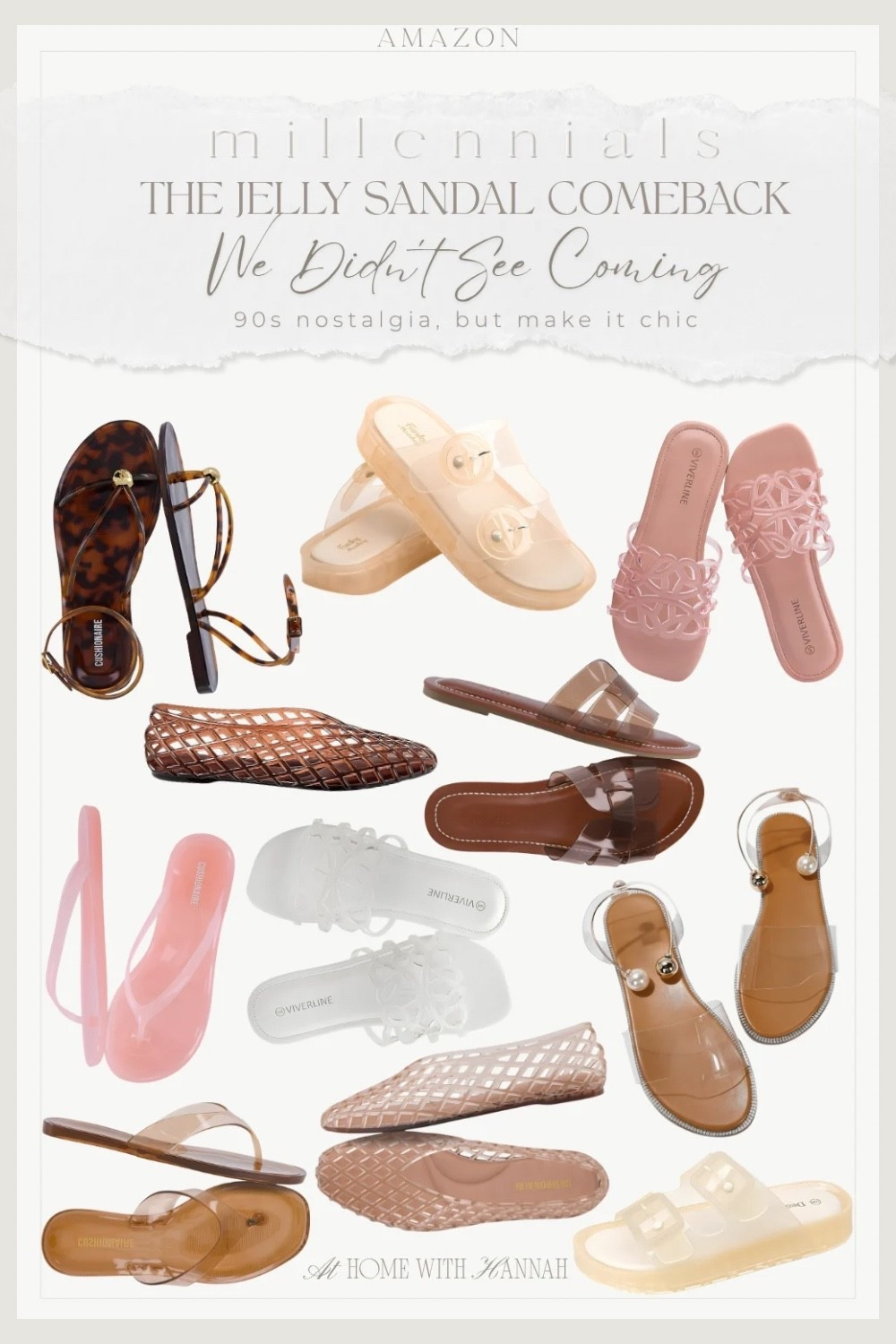 Amazon jelly sandals • summer sandals • 90s jelly sandal comeback

The jelly sandal comeback we didn’t see coming… but honestly, I’m not mad about it 🤍

This Amazon jelly sandal edit is giving 90s nostalgia, but make it chic — clear sandals, pink jelly slides, woven jelly flats, beach sandals, pool slides, and easy summer shoes that actually feel fun again.

If you’re shopping for: Amazon jelly sandals, summer sandals, jelly sandal comeback, 90s nostalgia shoes, clear sandals, beach sandals, pool slides, vacation sandals, affordable summer shoes, Amazon fashion finds.

I love that they feel like a tiny summer throwback. They’re easy for beach trips, pool days, vacation outfits, casual summer looks, mom life, errands, and those outfits that need one fun little detail.

Such a cute summer trend to bring back — especially when the prices are this good.

Everything is linked here 🤍

#JellySandals
#SummerSandals
#VacationStyle
#BeachOutfit
#SummerShoes

#LTKSaleAlert #LTKootd #LTKSeasonal