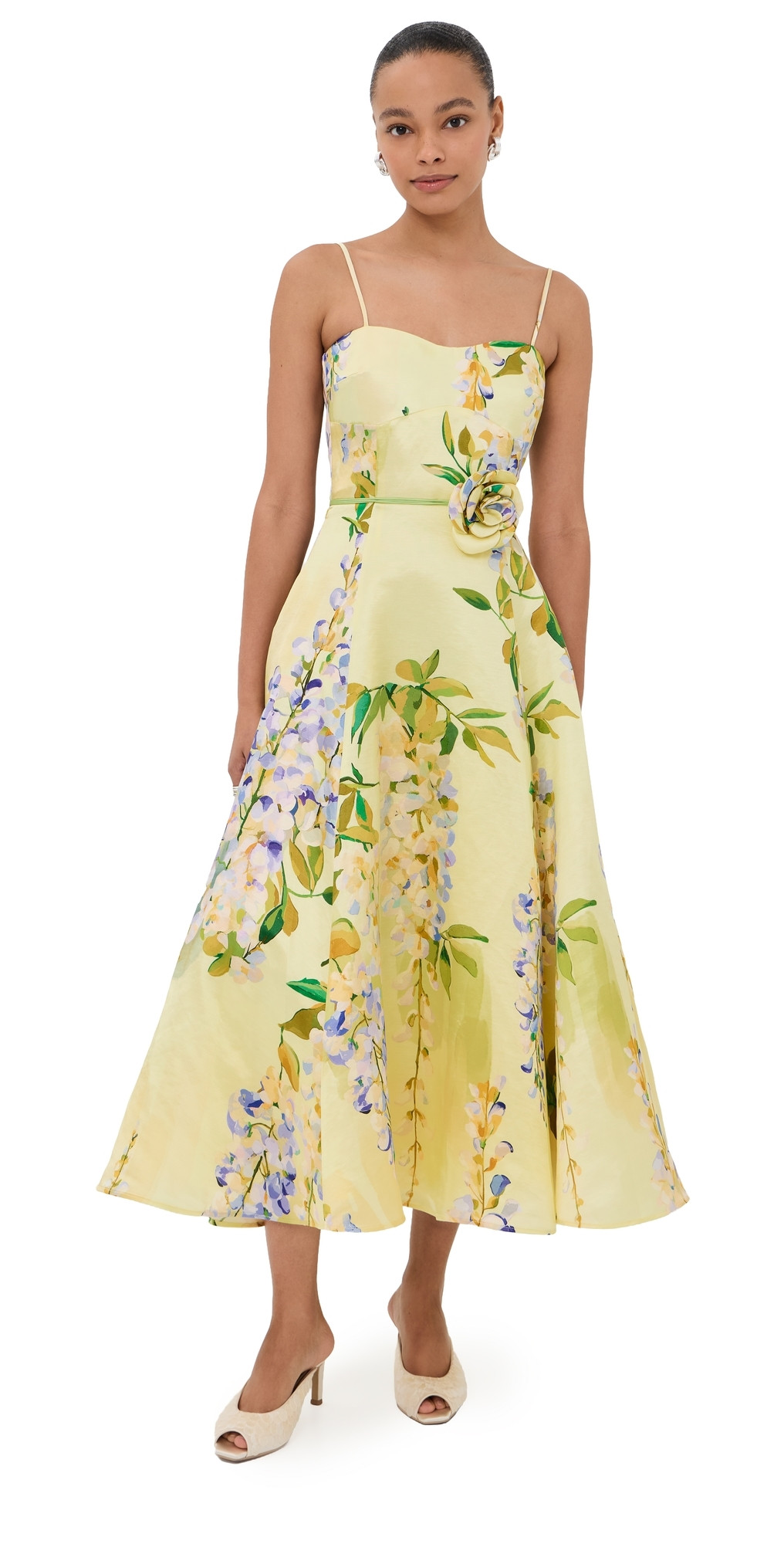 Leo Lin Mariela Midi Dress Wisteria Print 6 | Shopbop