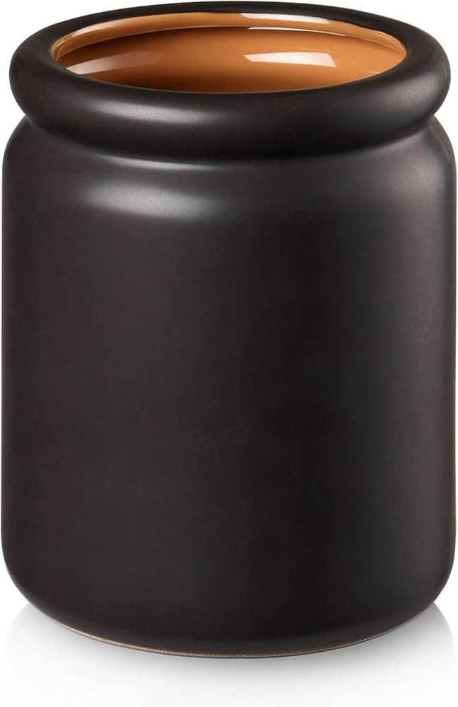 LIFVER Kitchen Utensil Holder, Heavy Ceramic Utensil Crock, 6.5" Cooking Utensil Holder, Utensil ... | Amazon (US)