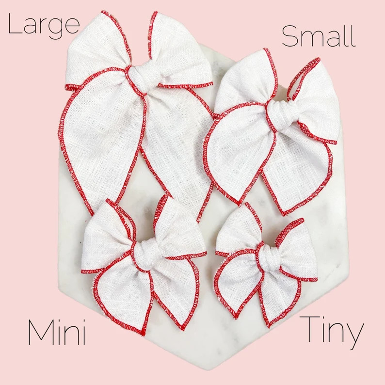 Minnie Mouse Mickey Mouse hair bow, Disney bow, Disney parks bow, checkered pink, baby bow, hair ... | Etsy (US)