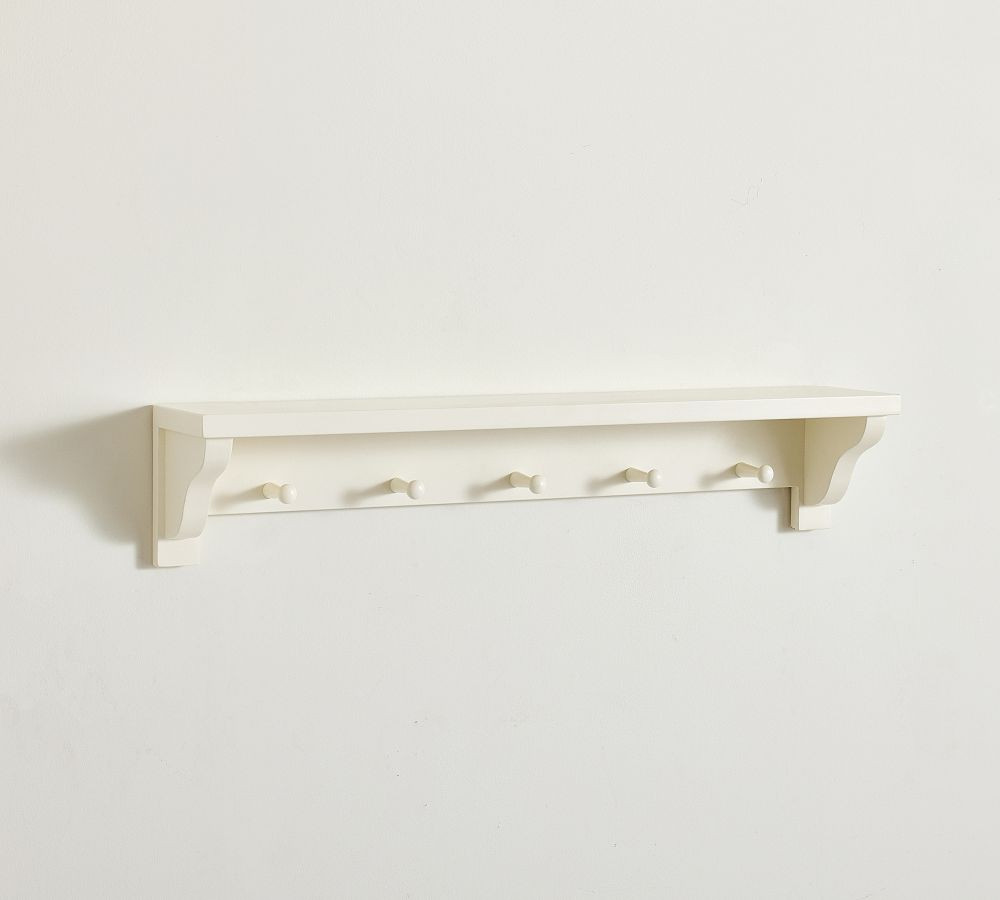 Manchester Ledge with Row of Hooks | Pottery Barn (US)