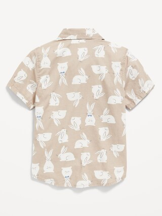 Printed Poplin Shirt & Bow-Tie Set for Toddler Boys | Old Navy (US)