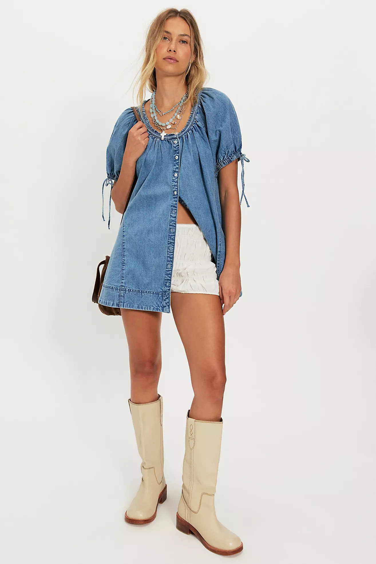 Farley Chambray Tunic | Free People (Global - UK&FR Excluded)