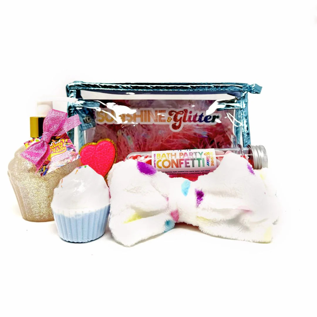 Sweet Treats Teal Bath Gift Set | Sunshine & Glitter