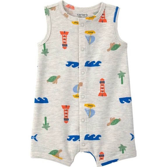 Carter's Child of Mine Baby Boy Romper, Sizes 0/3-24 Months | Walmart (US)