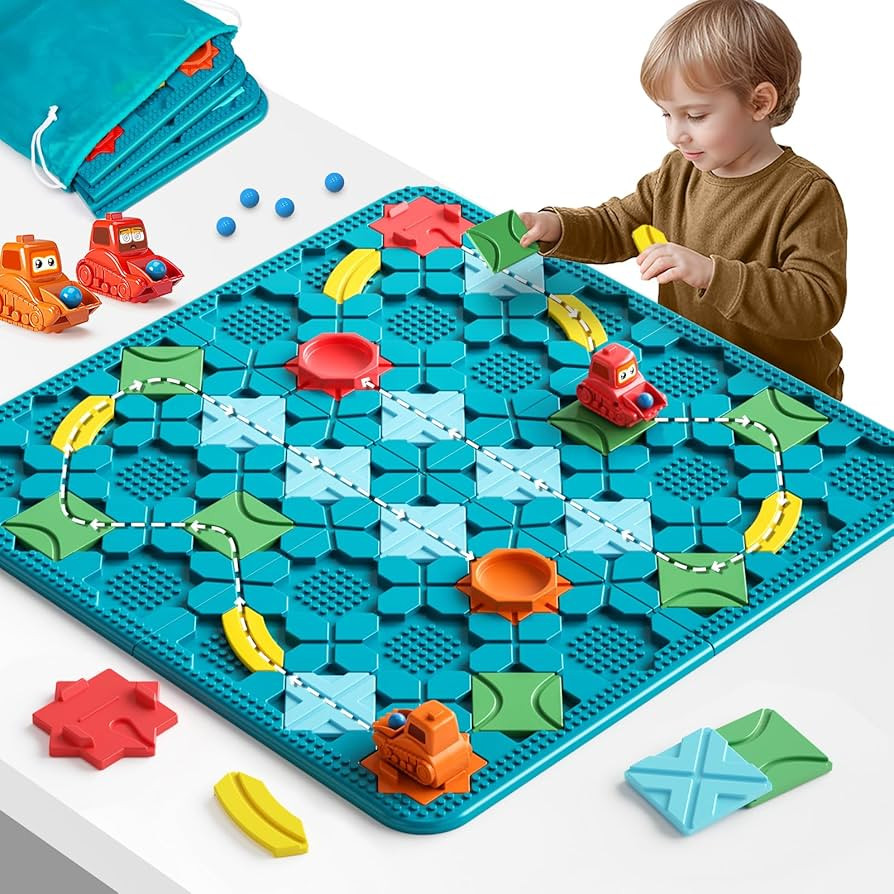 Kids Toys STEM Board Games - Smart Logical Road Builder Large Size Educational Brain Teasers Puzz... | Amazon (CA)