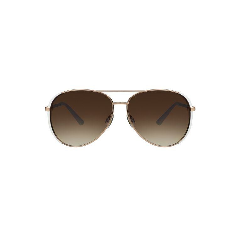 Foster Grant Ladies Aviator Matt Gold Rose Sunglass - Walmart.com | Walmart (US)