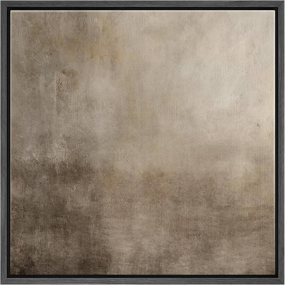 SIGNFORD Framed Canvas Print Wall Art Contemporary Abstract Neutral Tones Nature Wilderness Illus... | Amazon (US)