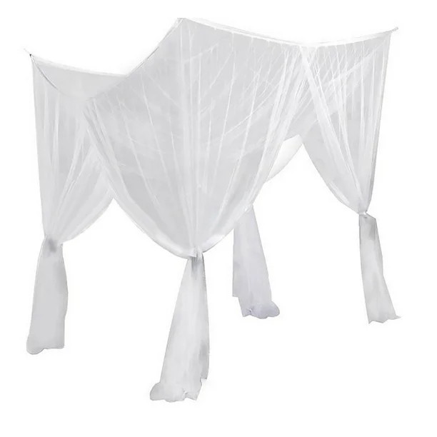 Mosquito Net - 4 Corner Post Large Size for Large Bed with Canopy for Double to Double Sizes, Squ... | Walmart (US)
