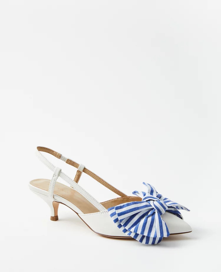 Bow Slingback Pumps | Ann Taylor (US)