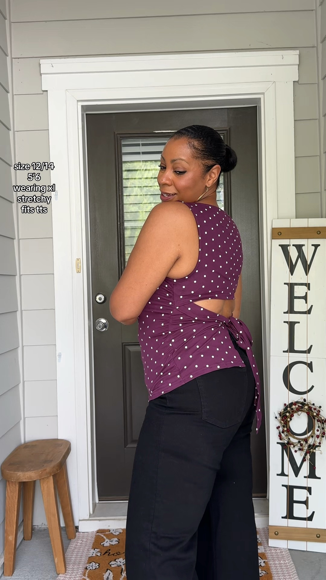 a little polka dot moment with black wide leg jeans 🍇 easy, cute and ready for fall

Fall outfits | fall fashion inspo | fall casual style | polka dots

#LTKSeasonal #LTKootd #LTKMidsize