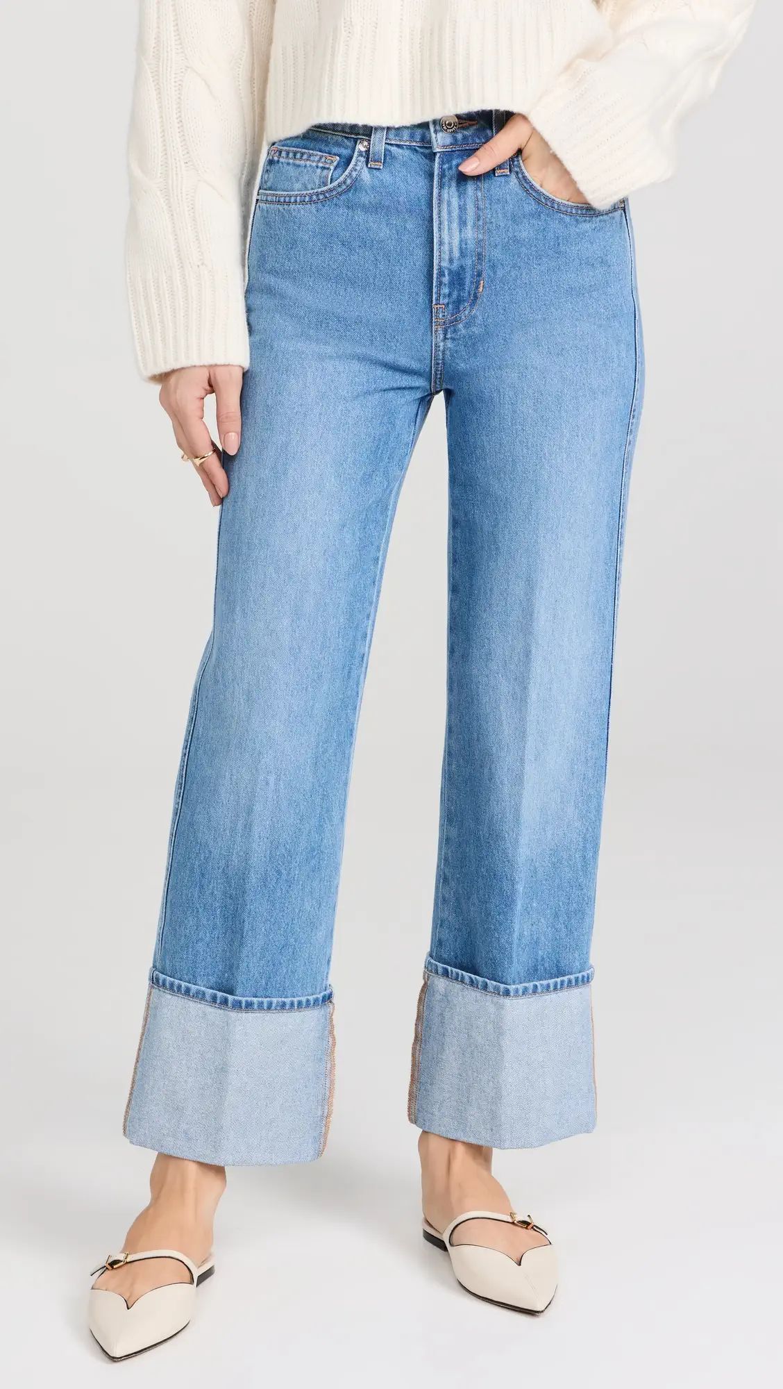 Veronica Beard Jean Dylan High Rise Straight Leg Jeans | Shopbop | Shopbop