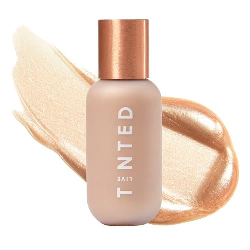 Live Tinted Hueglow Liquid Highlighter Drops - Lightweight Serum-Infused Highlighter, Non-Greasy Formula for Natural Radiance and Advanced Hydration, Golden Hour, 1.7fl oz / 50mL | Amazon (US)