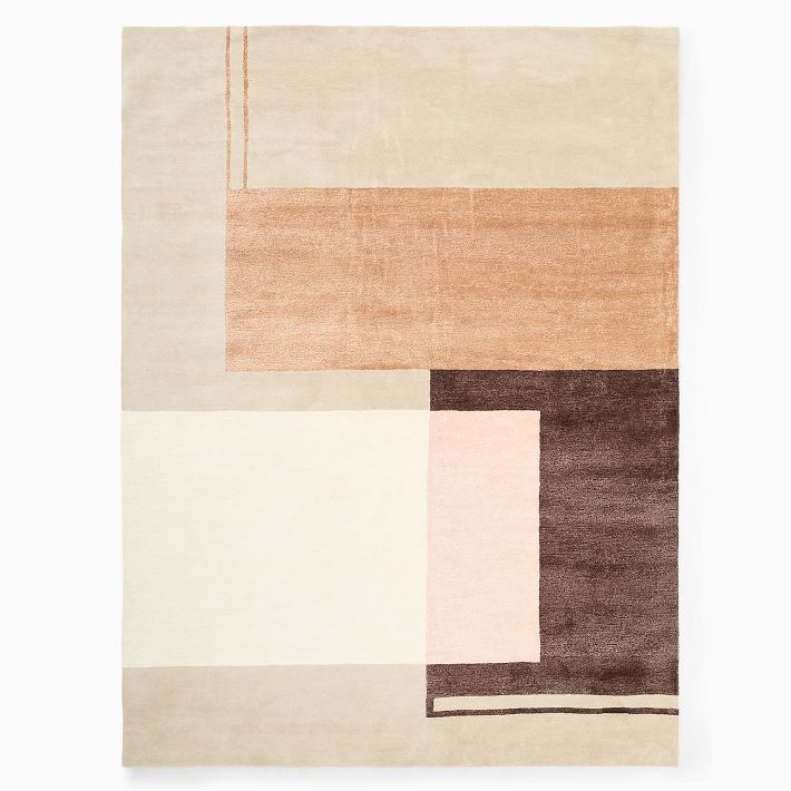 Colorblock Shine Rug | West Elm (US)