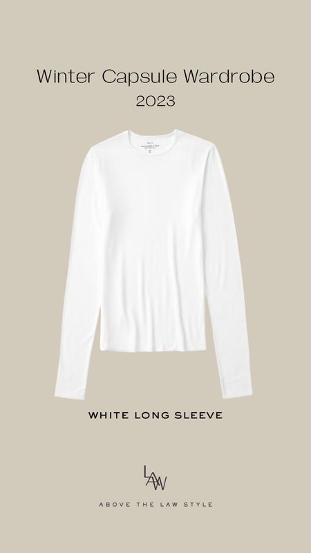 White Ribbed Long Sleeve
(Abercrombie style is what I own and will be styling, fit tts)

#LTKfindsunder50 #LTKSeasonal #LTKstyletip