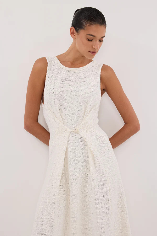SUE OFF WHITE KNIT MAXI DRESS | DISSH