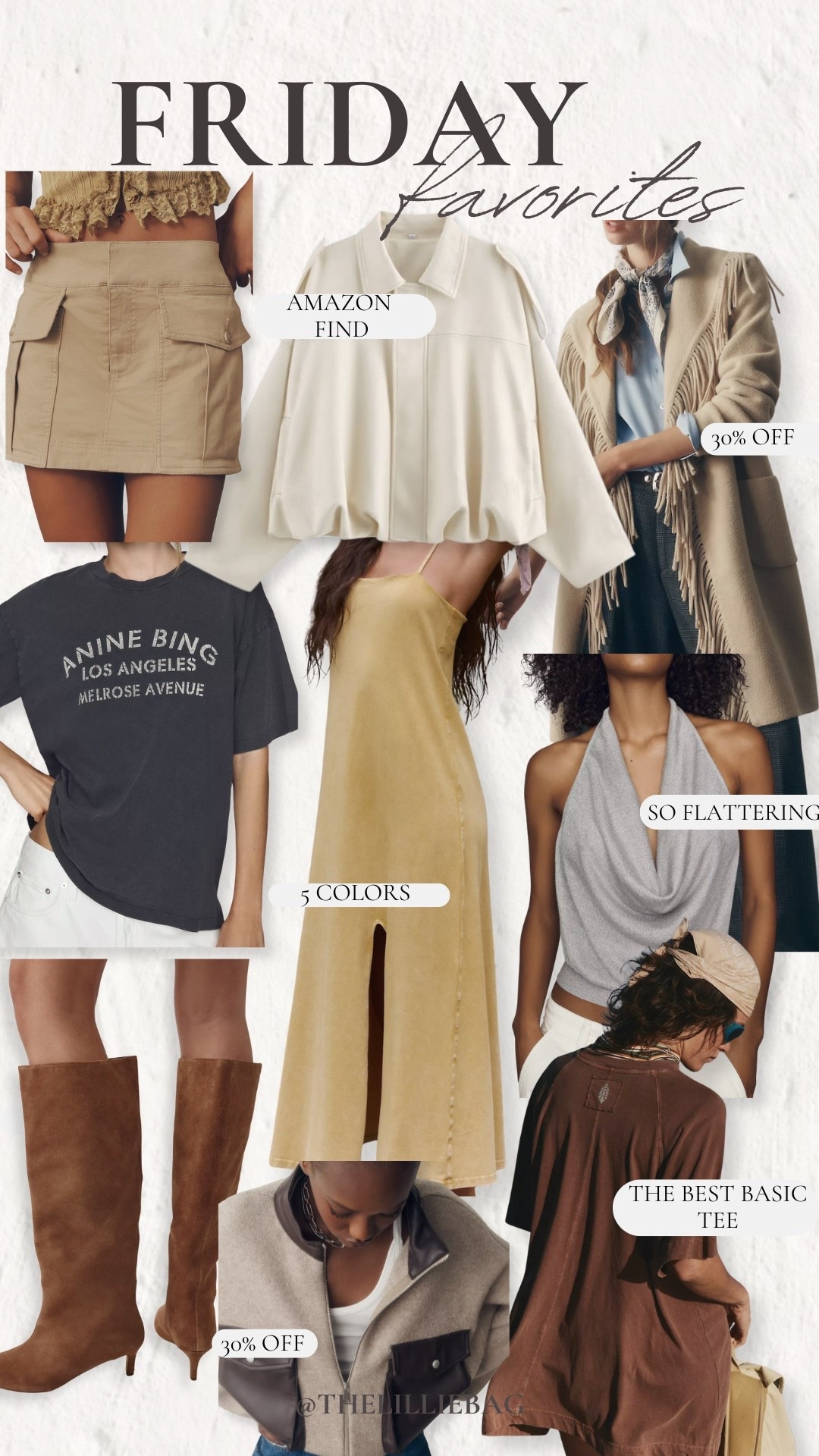 Happy Friday! Sharing a few of my favorite finds to kick off the weekend. From elevated basics and cozy layers to fall-ready boots and dresses, these are all pieces I’d happily add to my closet.

Which one are you grabbing first? 🍂✨

Fall fashion. Friday favorites. Amazon finds. Neutral style. Capsule wardrobe. Cozy layers. Fall boots. Everyday outfits. Graphic tee. Basic tee. Transitional style. Wardrobe staples.

#LTKSeasonal #LTKootd #LTKSaleAlert
