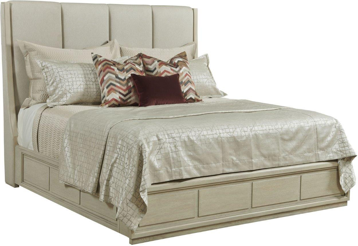 Lenox Siena Alabaster King Upholstered Panel Bed | 1stopbedrooms