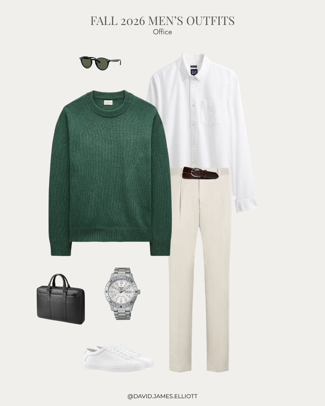 Pop of color casual office outfit for men fall 2026.  

 #LTKMens
