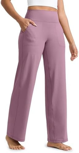 CRZ YOGA Butterlift Wide Leg Pants Pockets 29"/31"/33" - High Waisted Yoga Lounge Buttery Soft Co... | Amazon (US)