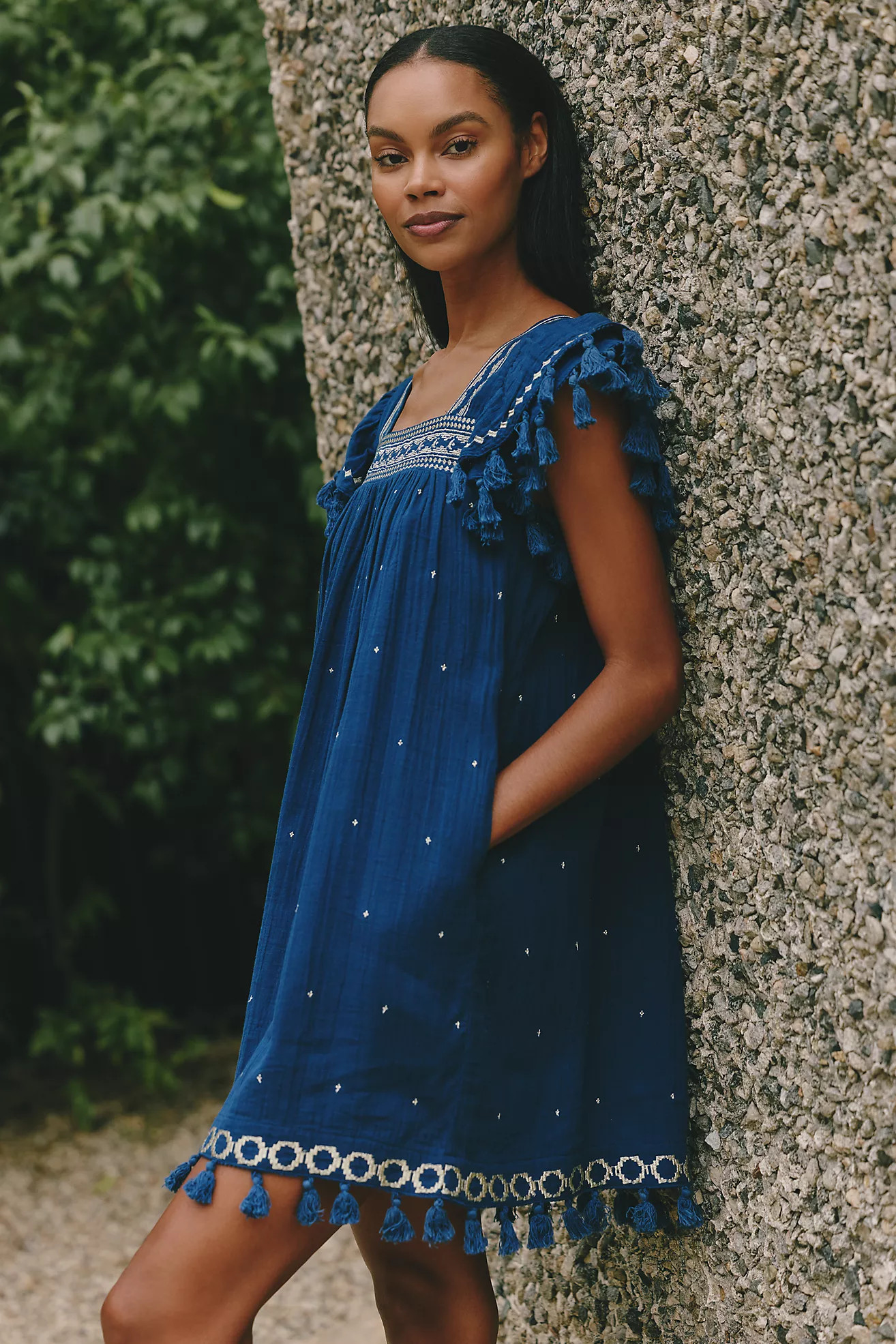 Mer St. Barth Sandrine Mini Swing Dress | Anthropologie (US)