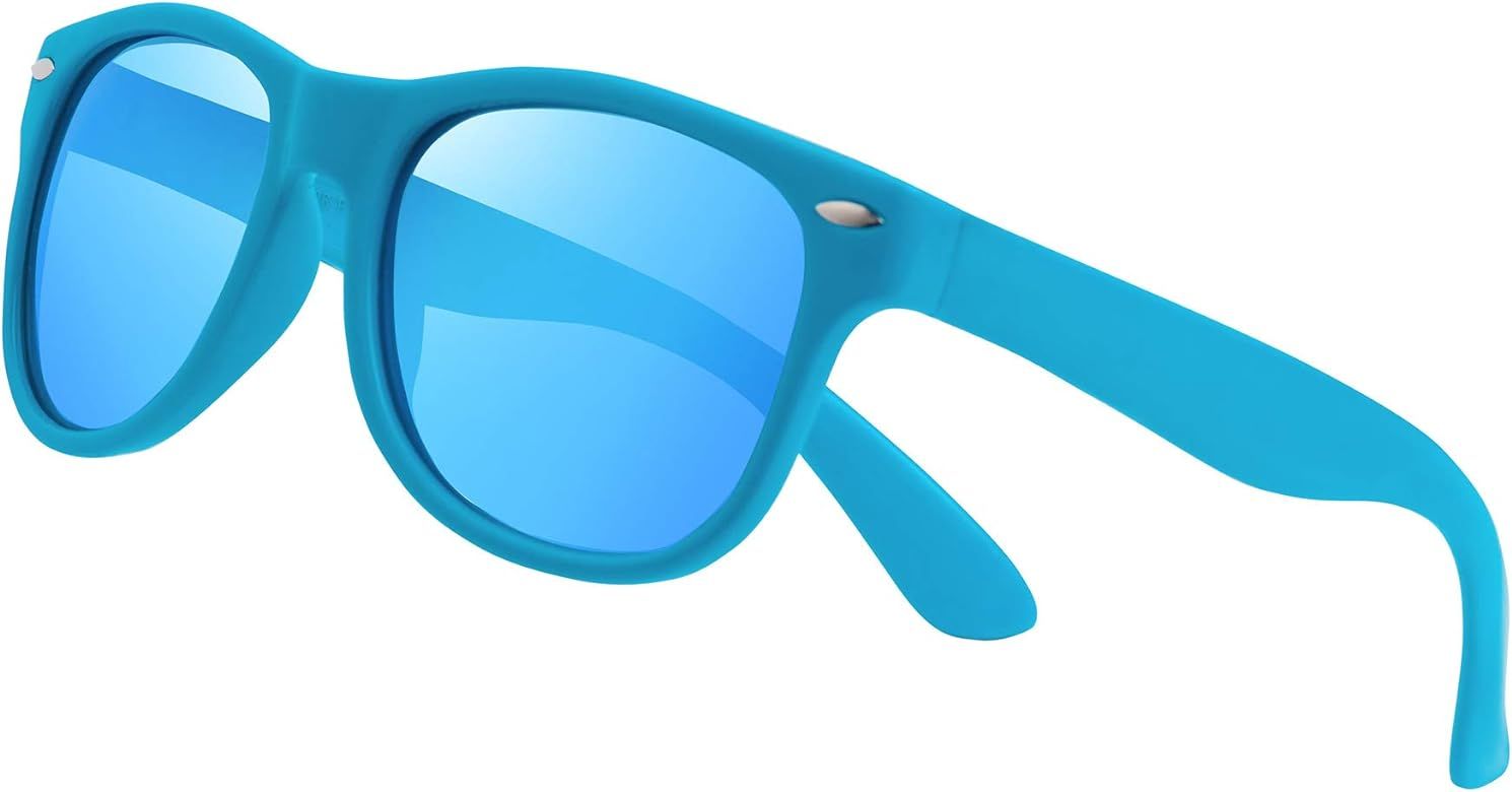 Kids Sunglasses Polarized Fashion Mirrored Sports Unbreakable for Boys Girls Toddler Children | Amazon (US)