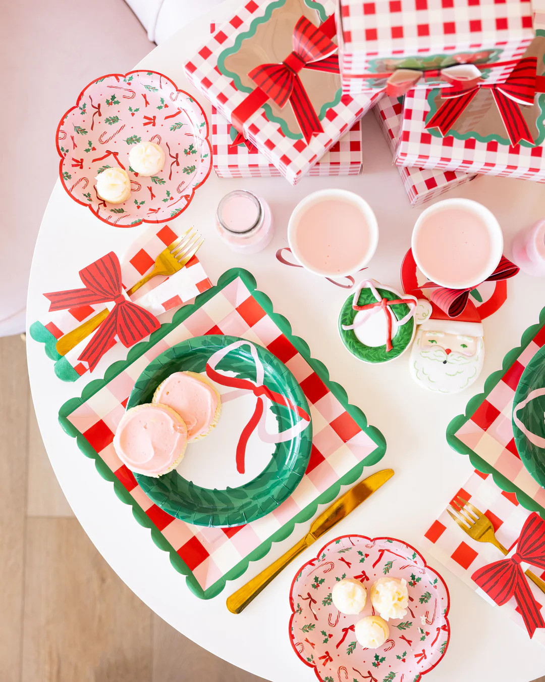 Candy Cane Patterned Plate | My Mind's Eye