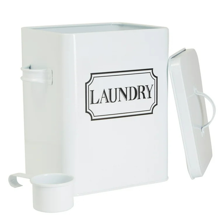 Laundry Detergent Container for Powder, Beads, and Pods, White Laundry Canister with Scoop for Ba... | Walmart (US)