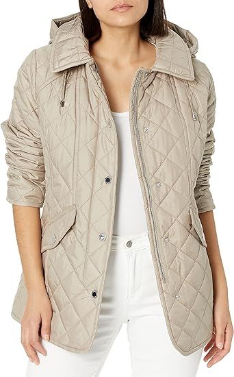 LONDON FOG Women's Diamond Quilted Jacket | Amazon (US)