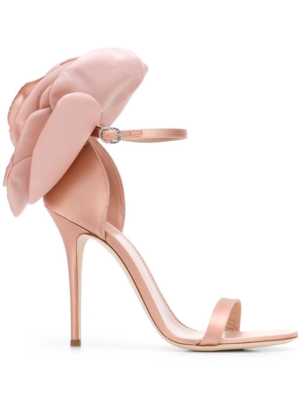 Giuseppe Zanotti Peony Appliqué Sandals - Farfetch | Farfetch Global