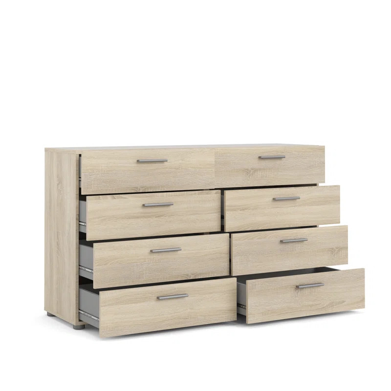 Jantz 8 Drawer 55.12" W Double Dresser | Wayfair North America