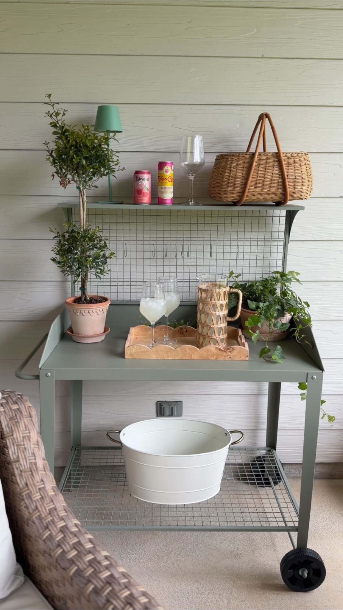 #Ad @Wayfair the cutest green potting bench I ever did see! Wayfair Memorial Day Clearance :: up to 70% off :: fast + free shipping over $35 !! #WayfairPartner #Wayfair