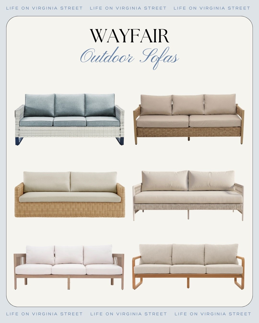 Wayfair Outdoor Sofas 🙌🏻🙌🏻

#LTKdayinmylife #LTKHome #LTKSeasonal