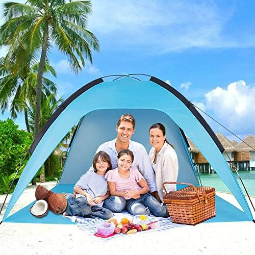 Sumerice Family Beach Tent and Sun Shade UV Cabana Shelter | Camping, Hiking, Fishing | Lightweight, | Amazon (US)