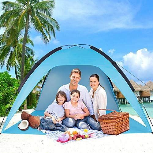 Sumerice Family Beach Tent and Sun Shade UV Cabana Shelter | Camping, Hiking, Fishing | Lightweight, | Amazon (US)
