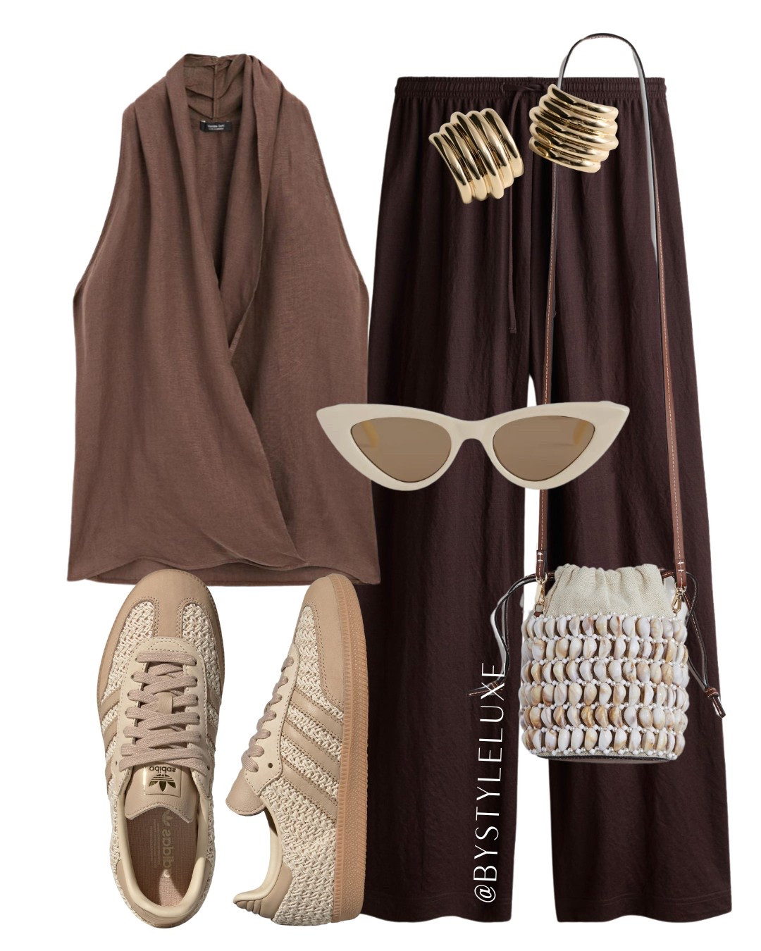 LINEN TOP - gorgeous brown linen halterneck top with my fave Adidas Sambas

#adidassamba #summeroutfit #holidayoutfit 

#LTKshoes #LTKbag #LTKsummer